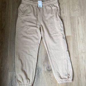 HM Tan XL Sweatpants - New with tags